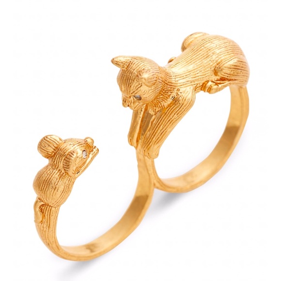 KATE SPADE • House Cat & Mouse Ring - Picture 4 of 5
